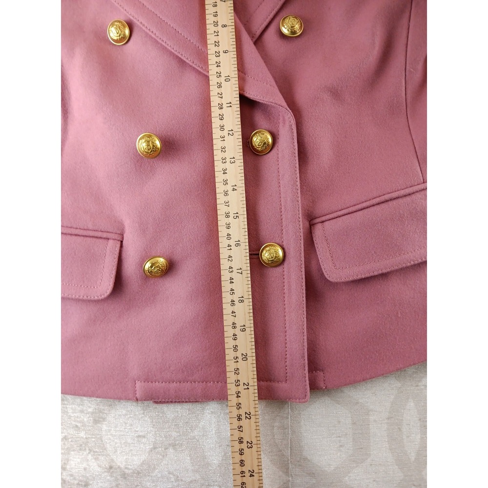JCrew Blazer Womens 0 Pink Melton Wool Sport Jacket - Picture 4 of 8
